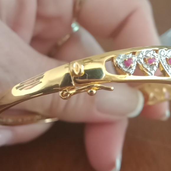 Beautiful diamond/ruby bracelet - Picture 4 of 6